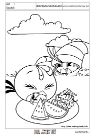angry-birds-stella boyama sayfaları